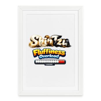Shin Fluffiness Overload - Framed poster (27 × 37 cm) - white - Front