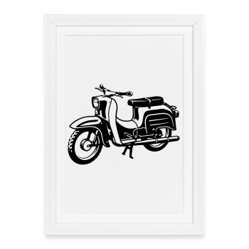 avaler - Affiche encadrée (27 × 37 cm) - blanc - Devant