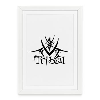 Tribal 1 par Helfspawn - Affiche encadrée (27 × 37 cm) - blanc - Devant