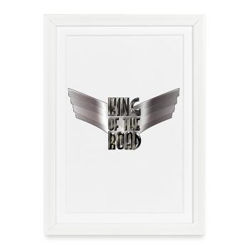 King Of The Road 2 - Affiche encadrée (27 × 37 cm) - blanc - Devant