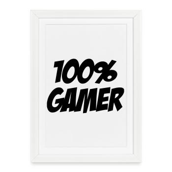Gamer / Gaming - Affiche encadrée (27 × 37 cm) - blanc - Devant