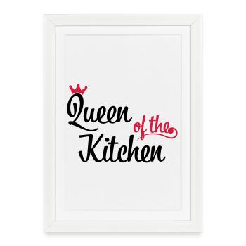 Queen of the Kitchen - Framed poster (27 × 37 cm) - white - Front