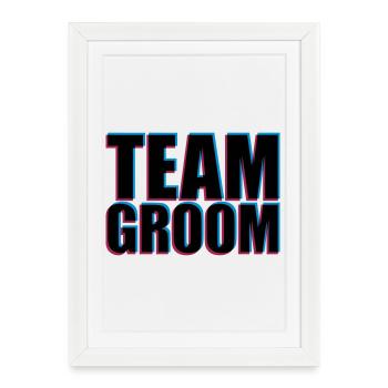 L'équipe Groom 3D - Affiche encadrée (27 × 37 cm) - blanc - Devant