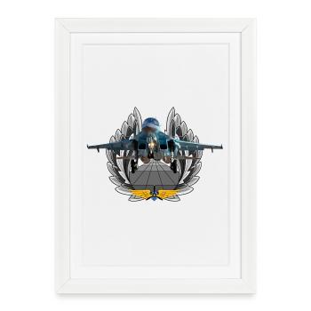 Su-34 - Affiche encadrée (27 × 37 cm) - blanc - Devant