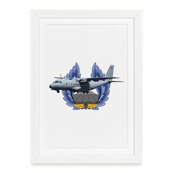 CN-235 - Affiche encadrée (27 × 37 cm) - blanc - Devant