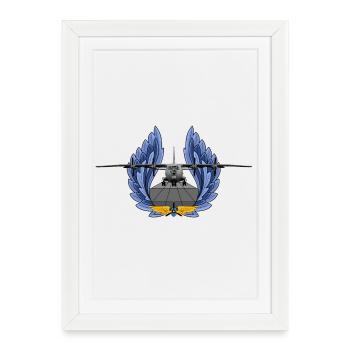 An-12 - Affiche encadrée (27 × 37 cm) - blanc - Devant