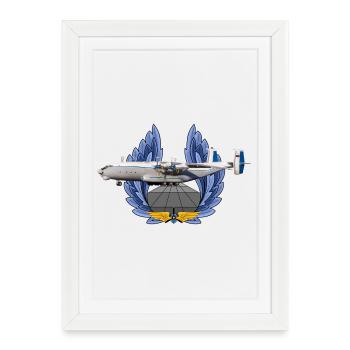 An-22 - Affiche encadrée (27 × 37 cm) - blanc - Devant