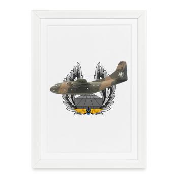 Fournisseur C-123 - Affiche encadrée (27 × 37 cm) - blanc - Devant
