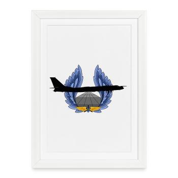 Tu-95 - Framed poster (27 × 37 cm) - white - Front