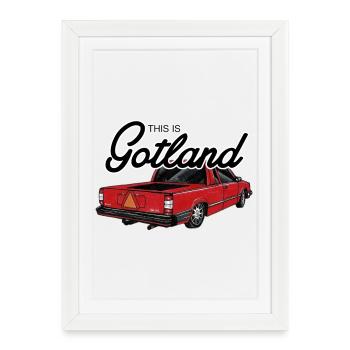 C’est Gotland - Epa - Affiche encadrée (27 × 37 cm) - blanc - Devant