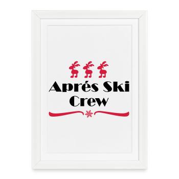 Après-ski - Affiche encadrée (27 × 37 cm) - blanc - Devant