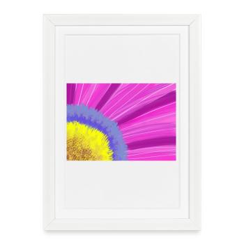 Fleur - Affiche encadrée (27 × 37 cm) - blanc - Devant