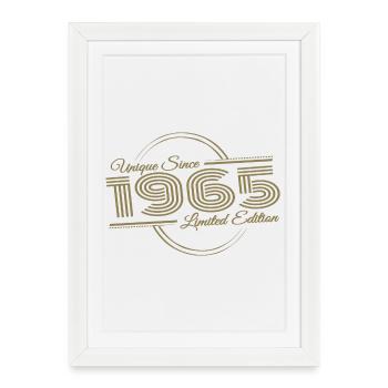 Birthday Retro 1965 Limited Edition - Framed poster (27 × 37 cm) - white - Front