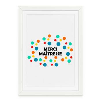 MISTRESS. MASTER. THANK YOU. THANK YOU MISTRESS - Framed poster (27 × 37 cm) - white - Front