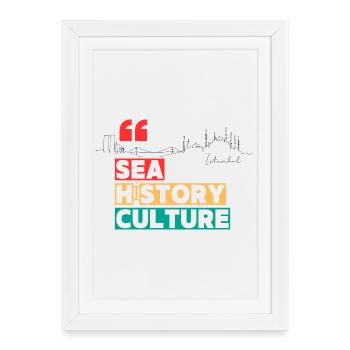 histoire - Affiche encadrée (27 × 37 cm) - blanc - Devant