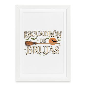Escouade de sorcières - Affiche encadrée (27 × 37 cm) - blanc - Devant