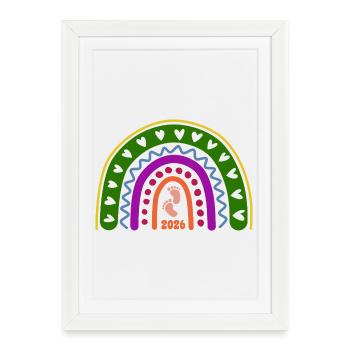 When Love Becomes Life - Baby 2026 - Framed poster (27 × 37 cm) - white - Front