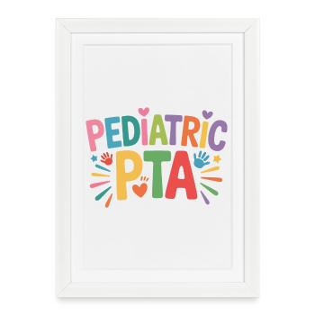 Pediatric PTA Logo - Kids Edition - Framed poster (27 × 37 cm) - white - Front