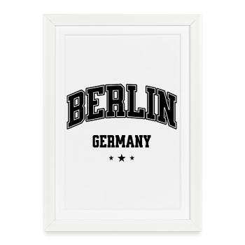 Logo de l’Arch Collegiate de Berlin - Affiche encadrée (27 × 37 cm) - blanc - Devant