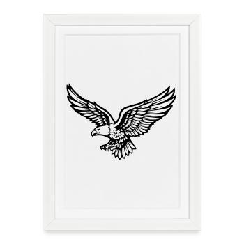 aigle - Affiche encadrée (27 × 37 cm) - blanc - Devant