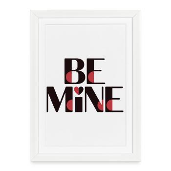 Be Mine Red Accents - Framed poster (27 × 37 cm) - white - Front