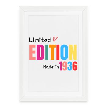 Limited edition Made in 1936 - Affiche encadrée (27 × 37 cm) - blanc - Devant