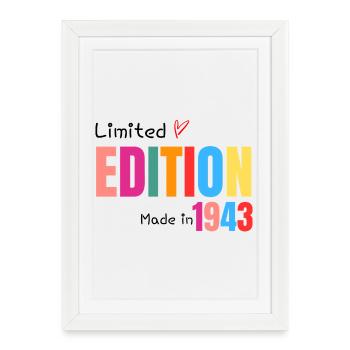 Limited edition Made in 1943 - Affiche encadrée (27 × 37 cm) - blanc - Devant