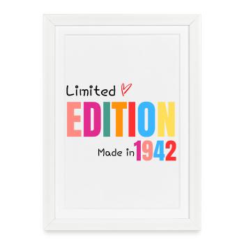 Limited edition Made in 1942 - Affiche encadrée (27 × 37 cm) - blanc - Devant