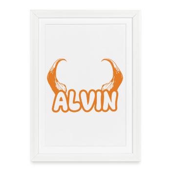 Devil Alvin - Framed poster (27 × 37 cm) - white - Front