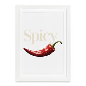 Spicy Chili Lover Design - Framed poster (27 × 37 cm) - white - Front