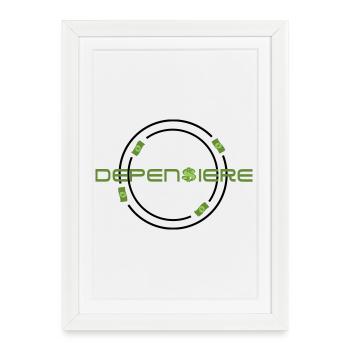 Depensière  - Affiche encadrée (27 × 37 cm) - blanc - Devant