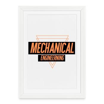 Génie mécanique - Affiche encadrée (27 × 37 cm) - blanc - Devant
