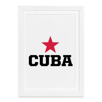 cuba revolucion - Affiche encadrée (27 × 37 cm) - blanc - Devant