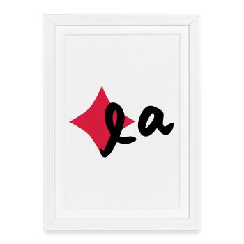 Karola - Affiche encadrée (27 × 37 cm) - blanc - Devant