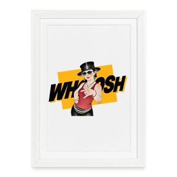 WHOOSH GIRL - nice people - Affiche encadrée (27 × 37 cm) - blanc - Devant