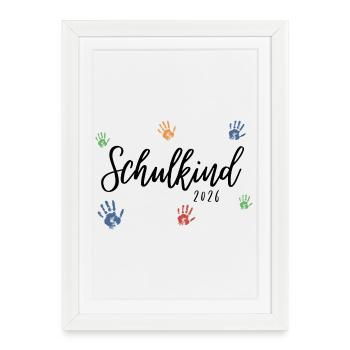 Écolier 2026 - Affiche encadrée (27 × 37 cm) - blanc - Devant