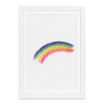 Rainbow Brush Sheet - Framed poster (27 × 37 cm) - white - Front
