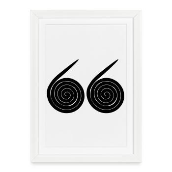 Escargots numéro 66 - Affiche encadrée (27 × 37 cm) - blanc - Devant