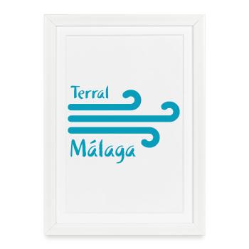 Welcome to Malaga 4: Terral - Framed poster (27 × 37 cm) - white - Front