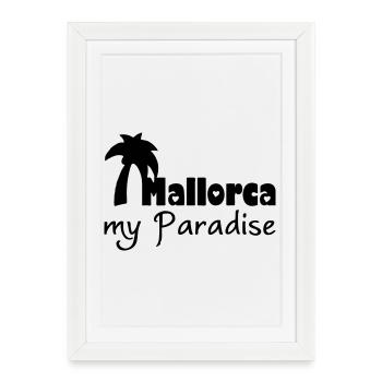 Mallorca Paradise - Framed poster (27 × 37 cm) - white - Front