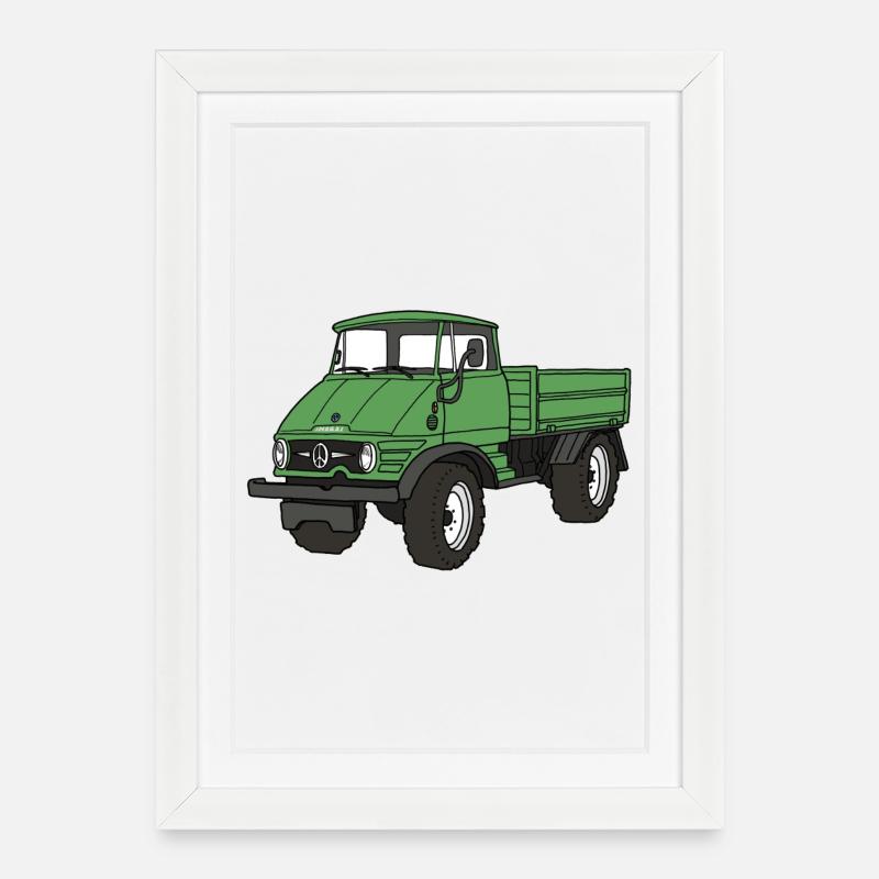 IMOGDIA - Gerahmtes Poster (27 × 37 cm) - Weiß