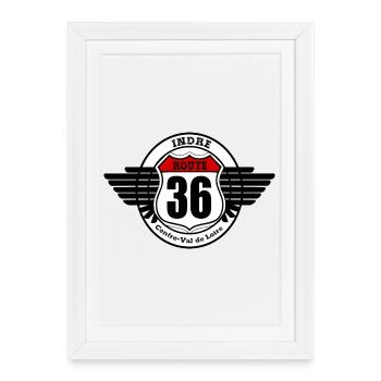LA ROUTE 36 - Affiche encadrée (27 × 37 cm) - blanc - Devant