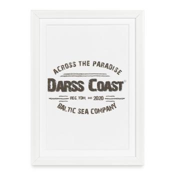 Darss Coast - Dein Statement für den Darß - Gerahmtes Poster (27 × 37 cm) - Weiß - Vorne