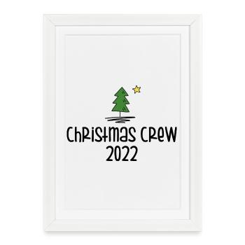 Équipage de Noël 2022 - Affiche encadrée (27 × 37 cm) - blanc - Devant