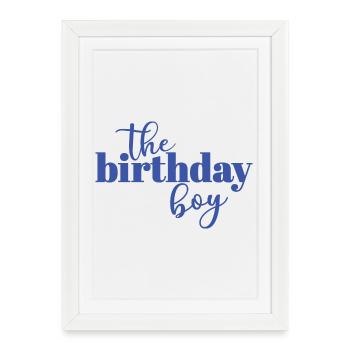 Le garçon d’anniversaire - Affiche encadrée (27 × 37 cm) - blanc - Devant