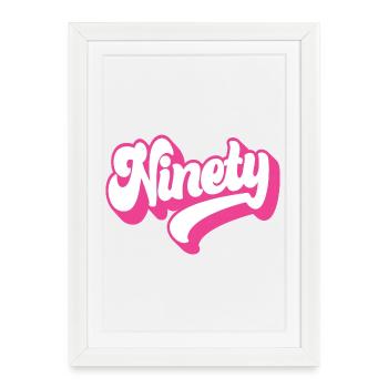 Ninety 90th Birthday Women Her 90 Years Old - Framed poster (27 × 37 cm) - white - Front
