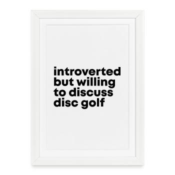 Disc Golf Disc Golf Disc Golf - Framed poster (27 × 37 cm) - white - Front