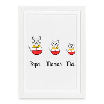 anniversary. Anniversary Decade. humor. funny - Framed poster (27 × 37 cm) - white - Front