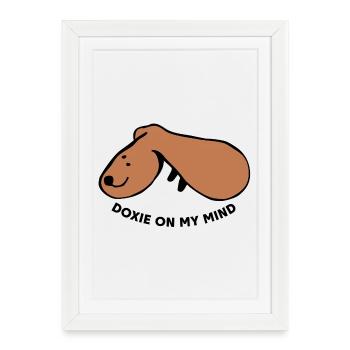 Casual Dog – Simply Relaxed - Framed poster (27 × 37 cm) - white - Front