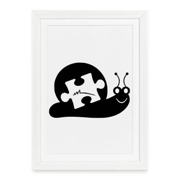 Le 3 en 1 - Affiche encadrée (27 × 37 cm) - blanc - Devant
